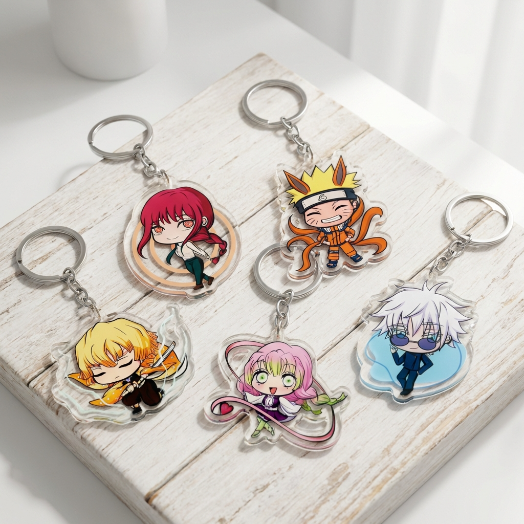 Gifts collection banner featuring cute keychains and accessories