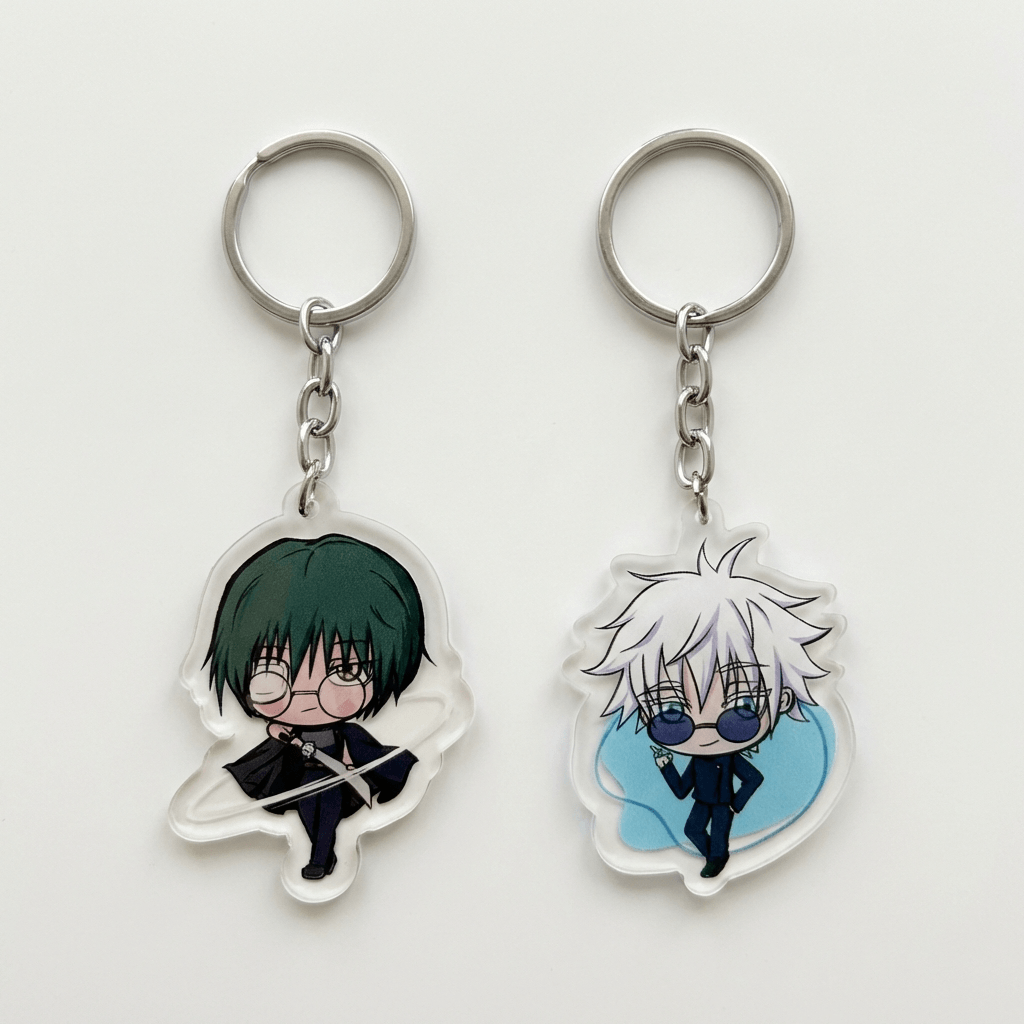 Maki and Gojo from Jujutsu Kaisen. Anime acrylic charm gift for fans.