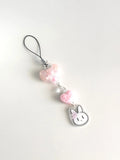 Acrylic charm kawaii keychain — Cute bunny design