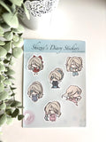 Shizue's Diary Sticker Sheet - Original Character Aesthetic Decals