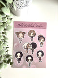 NANA Anime Sticker Sheet - Bold & Blush Aesthetic Decals
