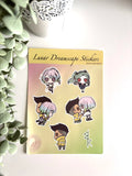 Wuthering Waves Sticker Sheet - Lunar Dreamscape Cyberpunk Decals