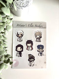 Genshin Impact Fatui Harbingers Sticker Sheet - Winter's Elite Decals