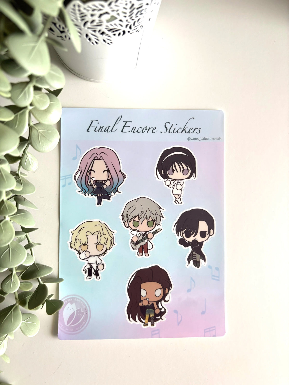 Alien Stage Sticker Sheet - Final Encore Character Decals