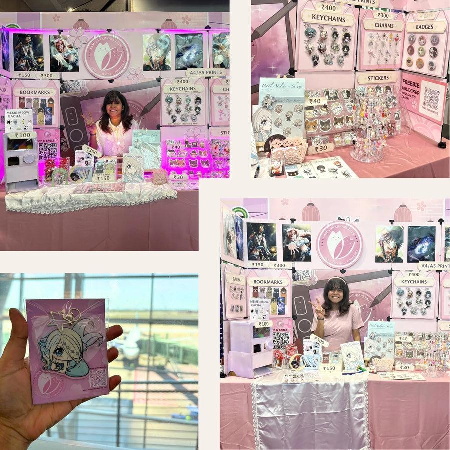 Samyuktha C T, founder and artist of Sam's Sakurapetals